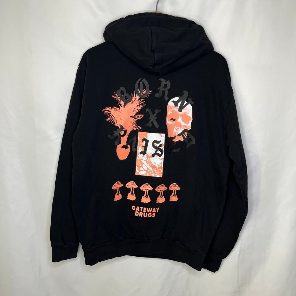 Born X Raised BXR Gateway Drugs Hoodie in Black size M